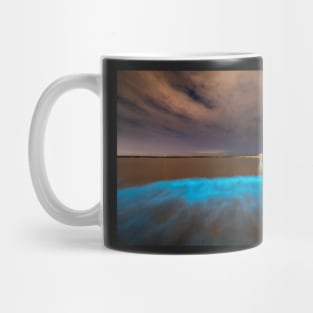 Bioluminescent plankton at Aberavon, Wales Mug